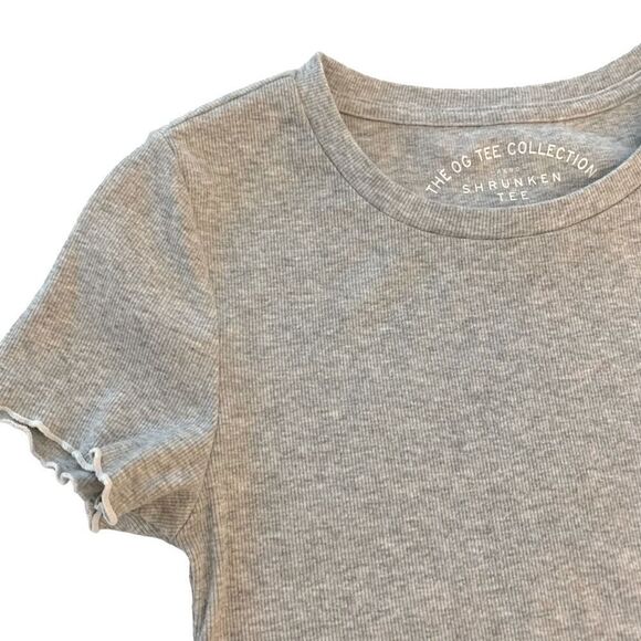 Aeropostale Ribbed OG Shrunken Tee - Picture 2 of 5